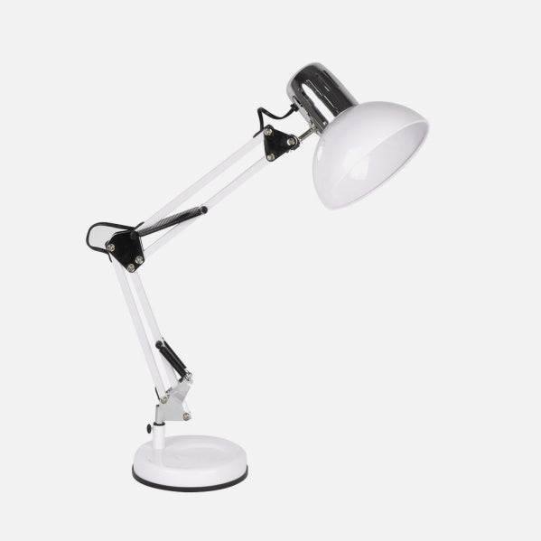 Flexo de Mesa Articulable Rutilo 1xE27 Blanco y Cromo Fabrilamp - imagen 3 | Fabrilamp / Abrila