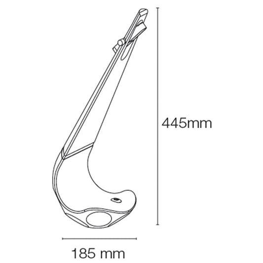 Flexo fabricado en metal color negro para escritorio
