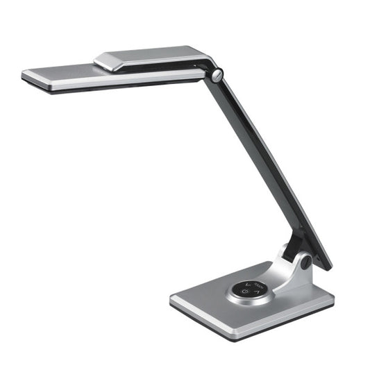 Flexo LED de Mesa Vinchi 9W Táctil Regulable Plata y Negro Fabrilamp - imagen 2 | Fabrilamp / Abrila