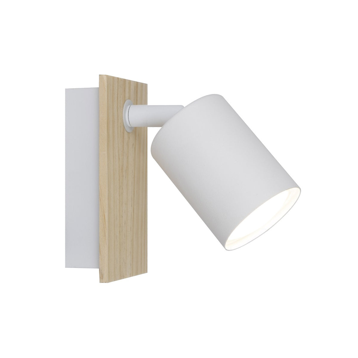 Foco de Pared Smit Blanco y Madera GU-10 Orientable AJP - vista principal | AJP / Alemar