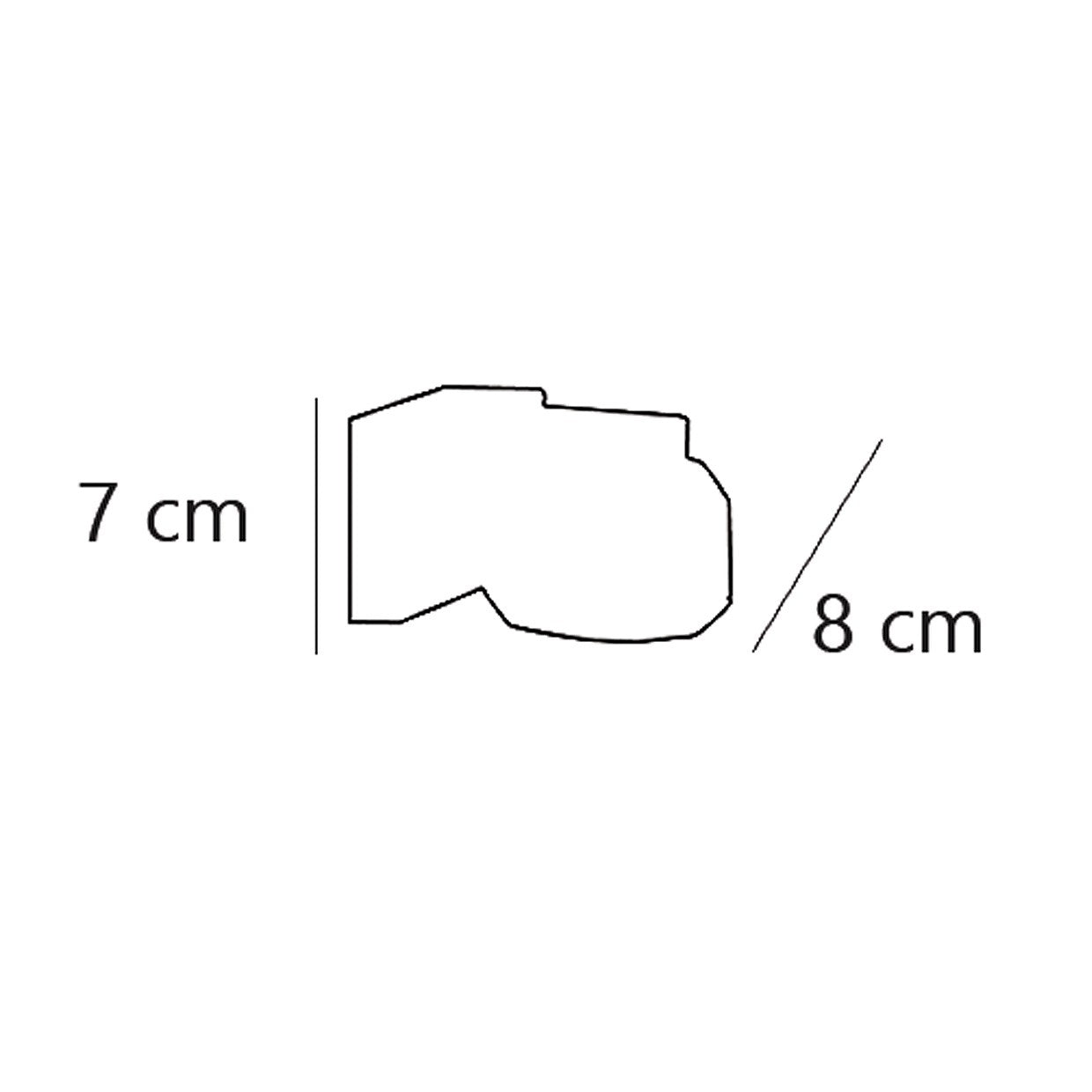 Foco Artax Cromo AJP/Alemar (Ref. 10495): Dimensiones detalladas para una perfecta integración en tu espacio. Iluminación elegante y duradera. LuzGuru.