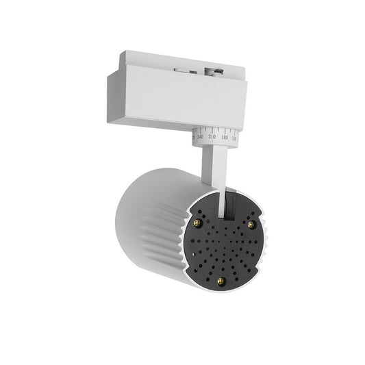 Foco Telma fabricado en aluminio color blanco, iluminación moderna
