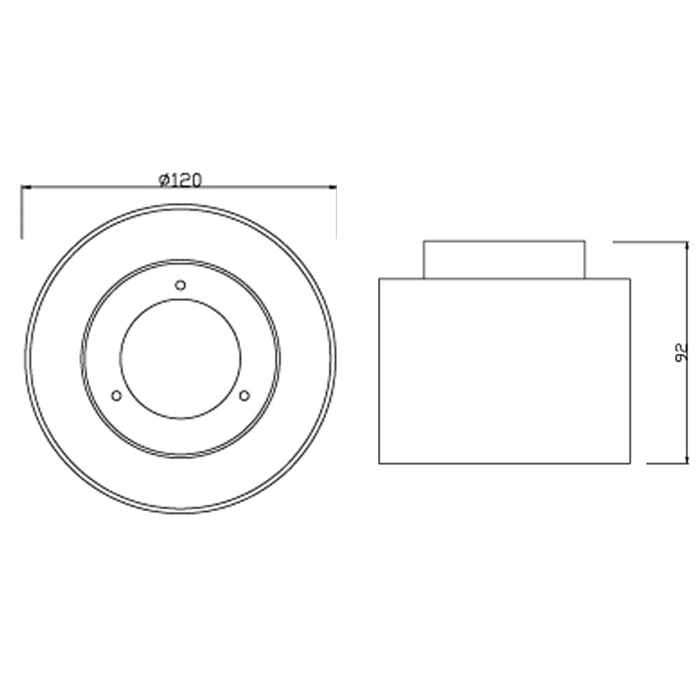 Foco LED de techo con doble temperatura de color 4000-3000K