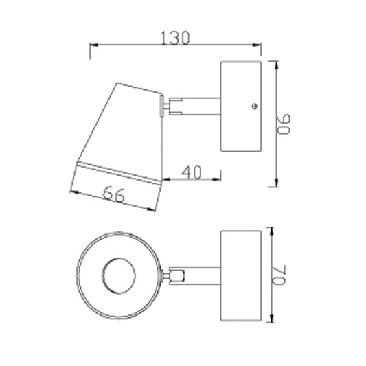 Foco LED fabricado en aluminio color blanco, luz neutra 4000K