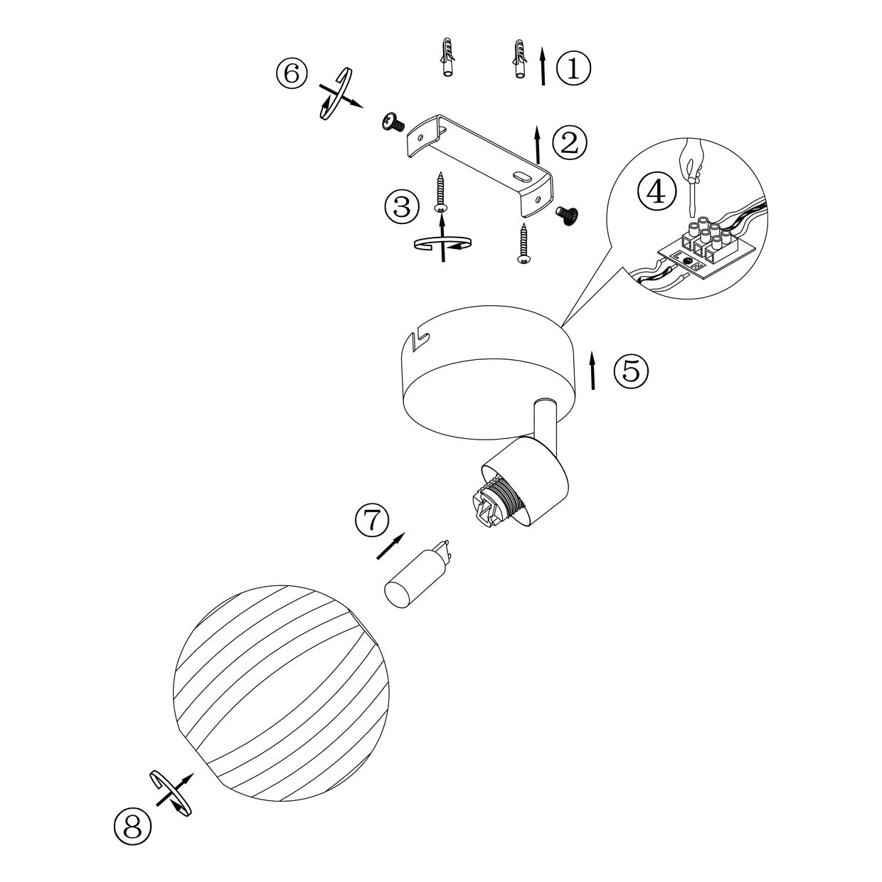 Foco Rolo Cuero AJP/Alemar (Ref. 10291): Dimensiones detalladas. Iluminación elegante para tu hogar. Compra en luzguru.com