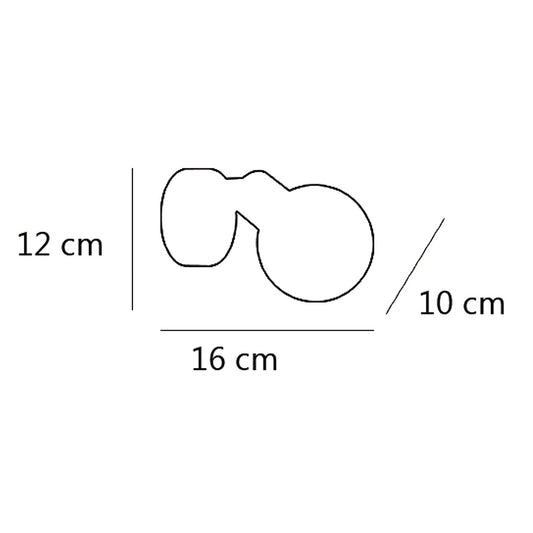 Medidas Foco Rolo Cuero AJP/Alemar Ref. 10291 - luzguru.com