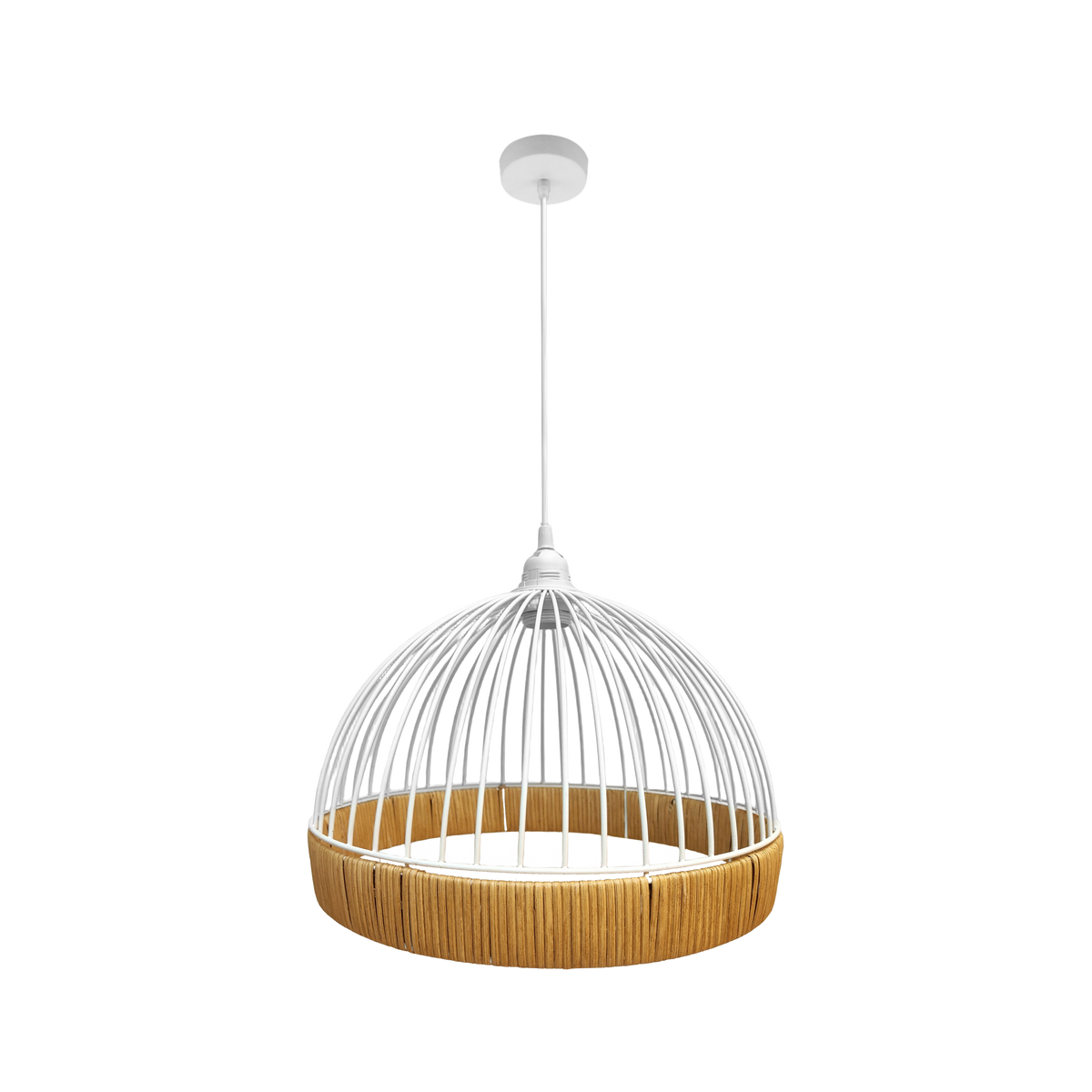 Lámpara Colgante Gaston Metal y Rattán Fabrilamp - vista principal | Fabrilamp / Abrila · Ref. 218393668
