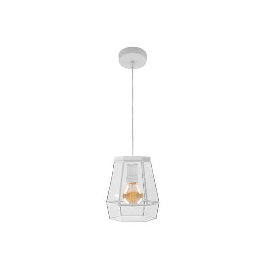 Lámpara Colgante Guía 1xE27 Cristal 18 cm Fabrilamp - vista principal | Fabrilamp / Abrila · Ref. 221091801