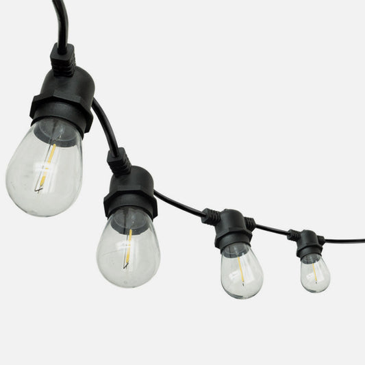 Guirnalda Luces Exterior VERBENA 5m Negro/Transparente Fabrilamp - imagen 2 | Fabrilamp / Abrila
