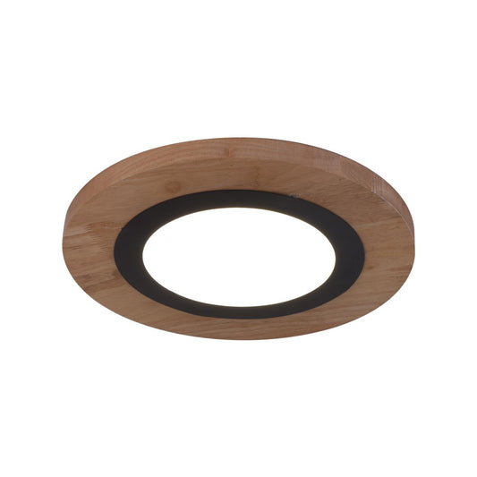 Plafón Hasbi fabricado en madera y negro