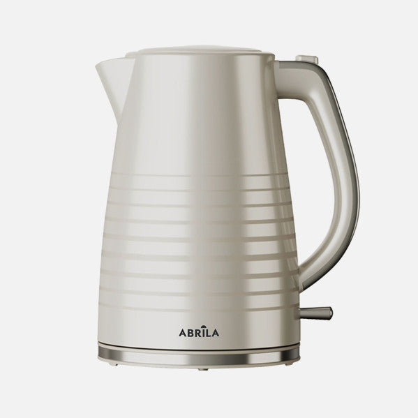 Hervidor de Agua Eléctrico Borraja 1,7 L 2200 W Beis Fabrilamp - Vista frontal principal en fondo blanco | LuzGurú