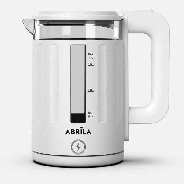 Hervidor de Agua Surinam 1,7 L 2200 W Blanco Fabrilamp - Vista frontal principal en fondo blanco | LuzGurú