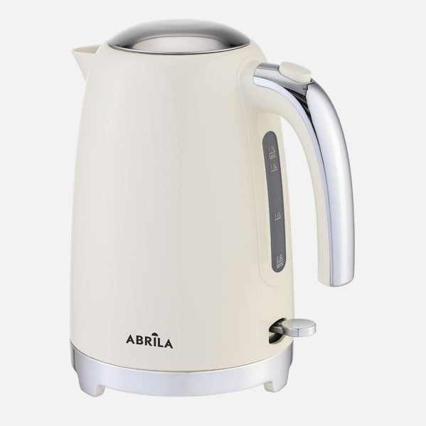 Hervidor de Agua Eléctrico Yuka 1,7 L 2200 W Beige Fabrilamp encendida con proyección de luz y ambiente | LuzGurú