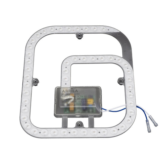 Kit LED recambio ventilador fabricado en metal y policarbonato color blanco