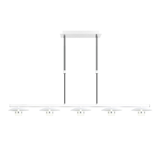 Lámpara Ciudad Del Cabo fabricada en Metal color Blanco y Plata
