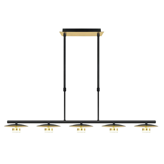 Lámpara Ciudad Del Cabo fabricada en Metal color Negro y Oro