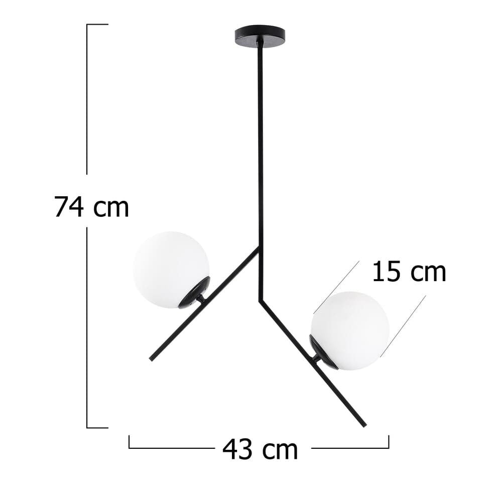 Lámpara colgante con protección IP20 ideal para interiores