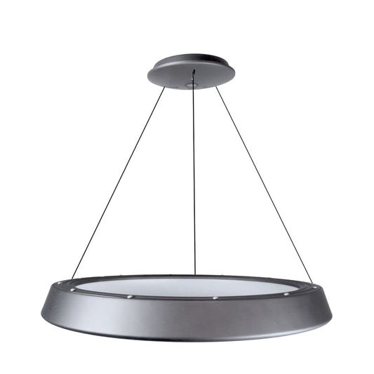 Lámpara Lizer fabricada en Aluminio color Plata con difusor Acrílico