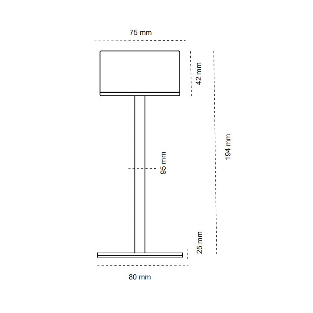 Lámpara recargable moderna ideal para jardines y terrazas