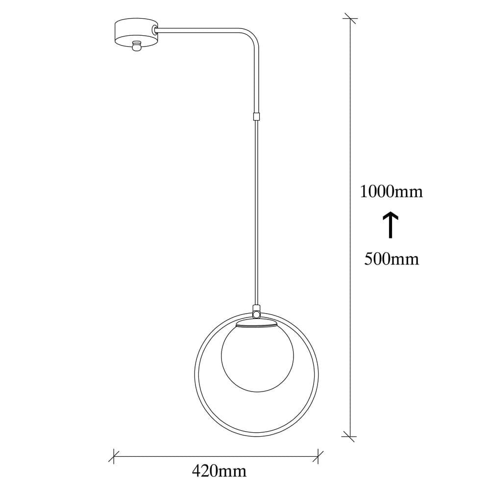 Lámpara colgante con protección IP20 para interior