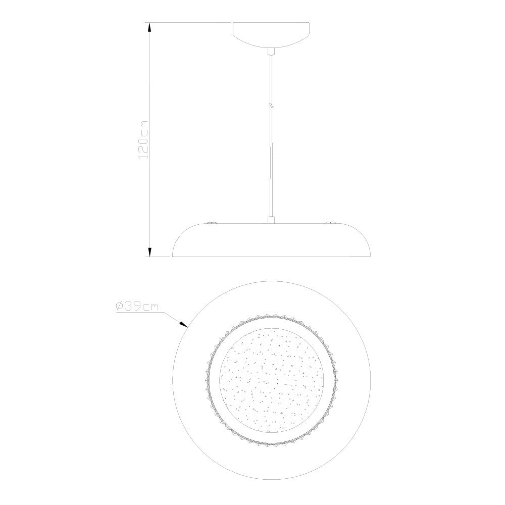 Lámpara de techo LED Gan con 3 temperaturas de color (3000-4500-6000K)