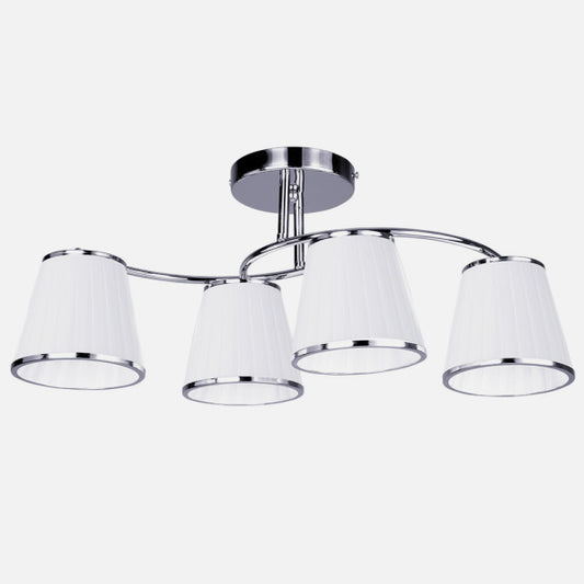 Lámpara de Pared Lantanas 4 Luces E27 Cromo con Pantalla Blanca Fabrilamp - imagen 2 | Fabrilamp / Abrila