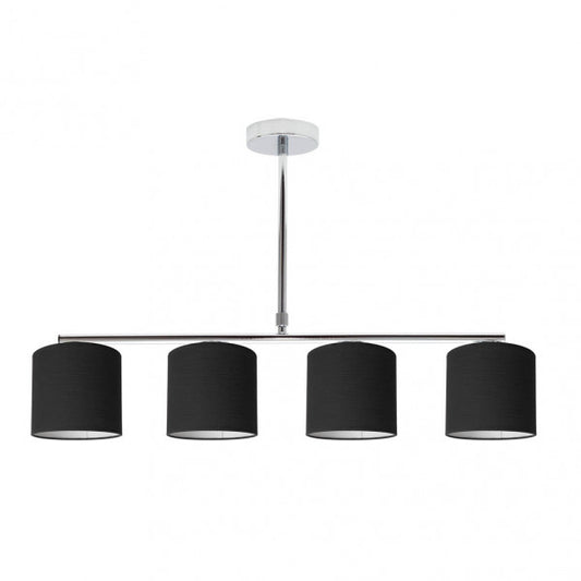 Lámpara Planetario Cromo/Negro 4xe14 (54x61) - Detalle