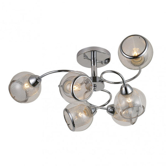 Lámpara de Techo Stanley 6 Luces E27 Cromo Fabrilamp - imagen 2 | Fabrilamp / Abrila