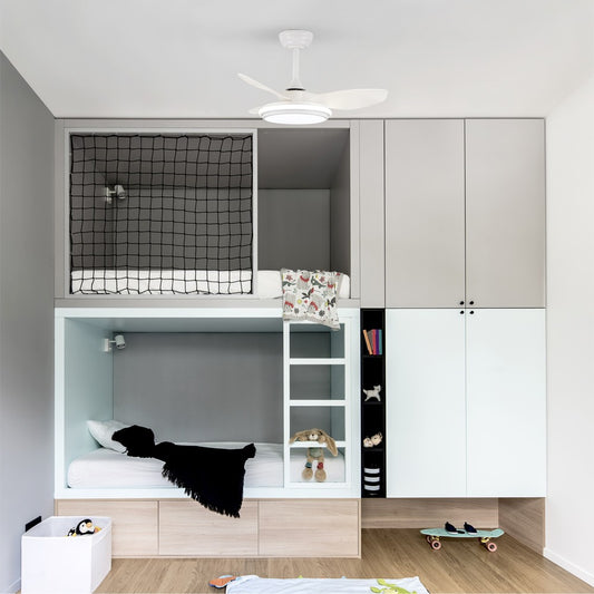 Ventilador Stel TL Mini fabricado en Acero color Blanco