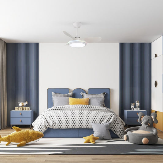 Ventilador Stel TL Mini fabricado en Acero color Blanco con aspas ABS