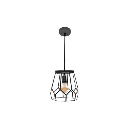 Lámpara Colgante Lente Pequeña 20 cm Metal Cristal Fabrilamp - vista principal | Fabrilamp / Abrila · Ref. 221192009