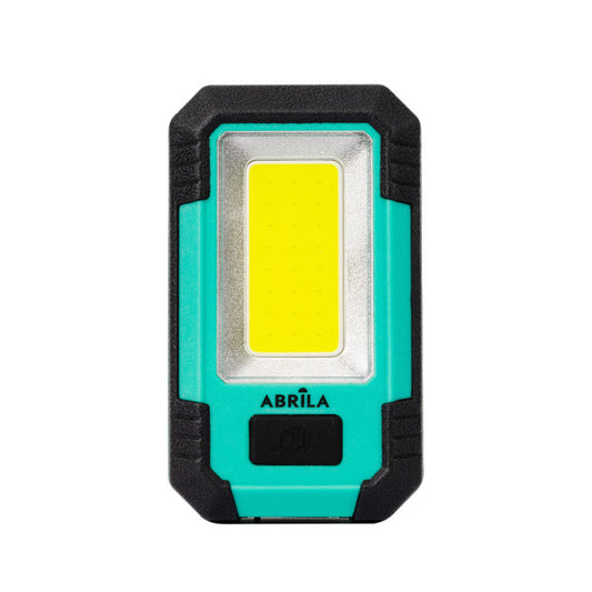 Linterna de Trabajo LED Rumbo 800 Lúmenes Negro/Verde Fabrilamp instalada en ambiente decorativo de salón o dormitorio | Fabrilamp / Abrila