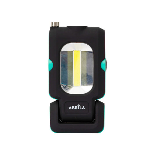 Linterna de Trabajo LED Rumbo 200 Lm Imantada Negro/Verde Fabrilamp instalada en ambiente decorativo de salón o dormitorio | Fabrilamp / Abrila