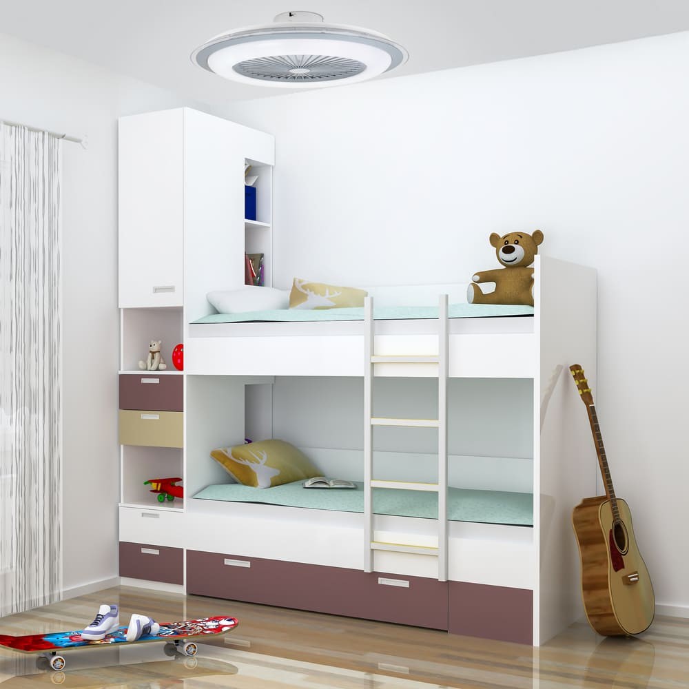 Moderno ventilador de techo silencioso ideal para dormitorio