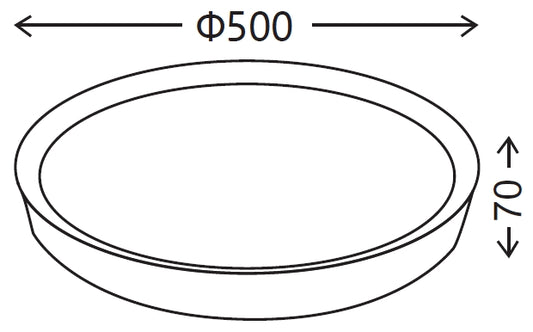 Medidas Plafón LED Plafón LED 69W de Lámparas Muñoz e hijos (Plafón LED) en color Blanco-Madera Roble con diseño circular - Ref 9350MB
