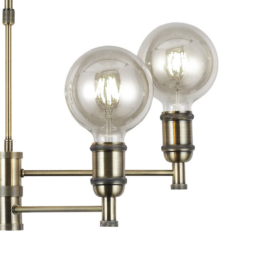 Lámpara Colgante Miyako Oro Viejo 4 Luces E27 CristalRecord - imagen 2 | CristalRecord