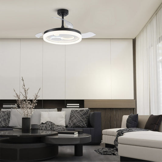 Ventilador de Techo Negro – vista 2 · Ref. 85-301-10-180