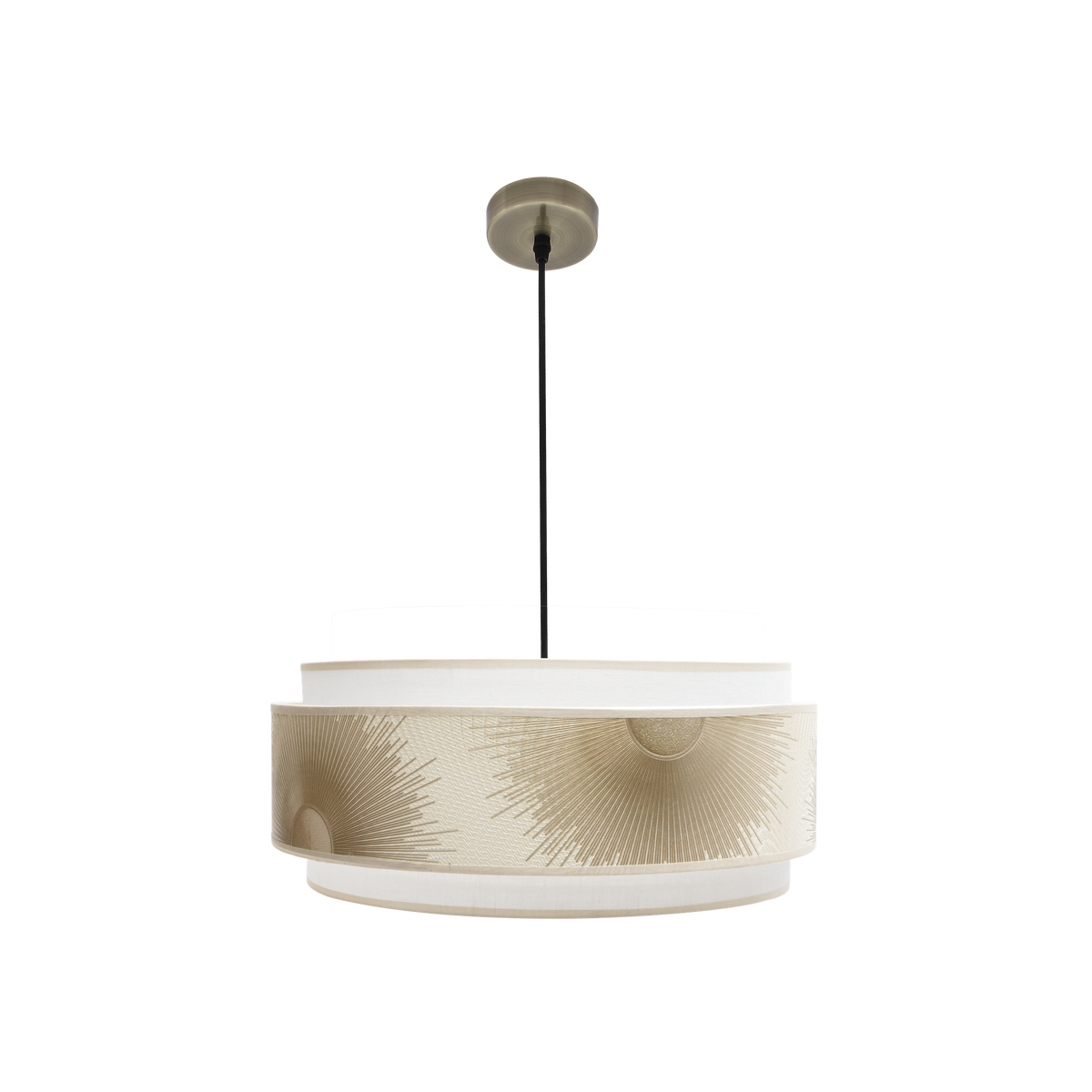 Lámpara Colgante Nepal 3 Luces E27 50 cm Fabrilamp - vista principal | Fabrilamp / Abrila · Ref. 227895114
