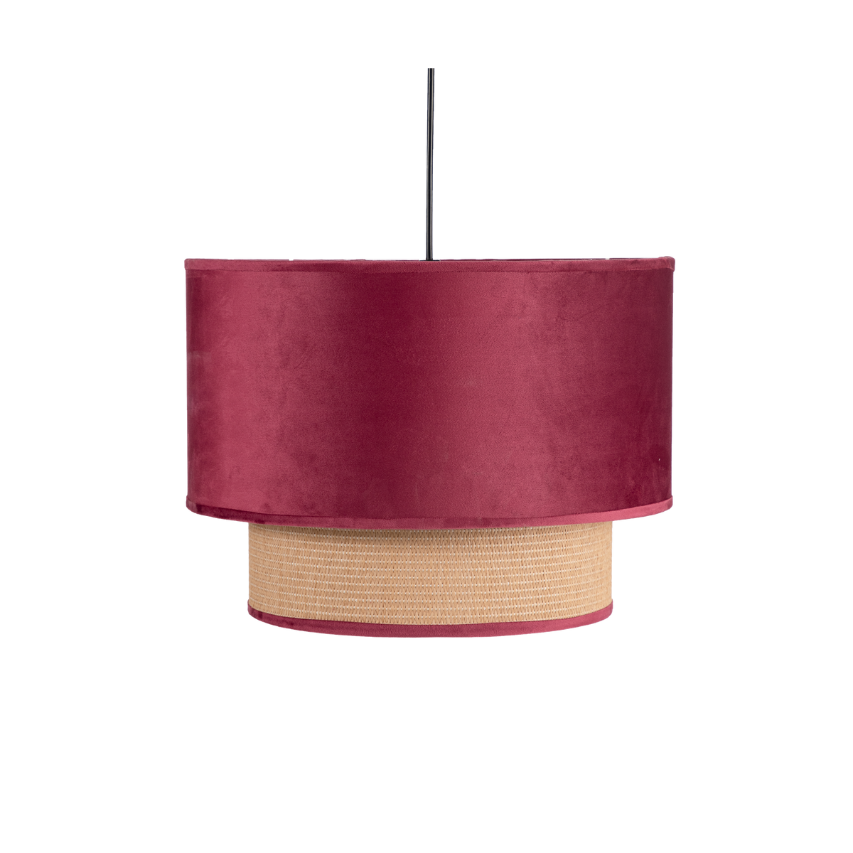 Pantalla Textil Nerva Rojo vino – vista principal · Ref. 130291007