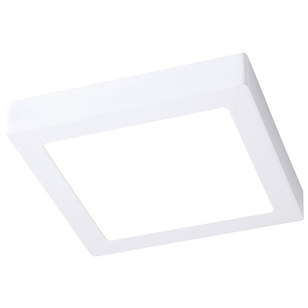 Downlight LED Superficie CristalRecord Novo, cuadrado blanco, ref. 02+407-20-300