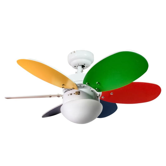 Ventilador de Techo con Luz Orion Multicolor 6 Aspas CristalRecord - imagen 2 | CristalRecord