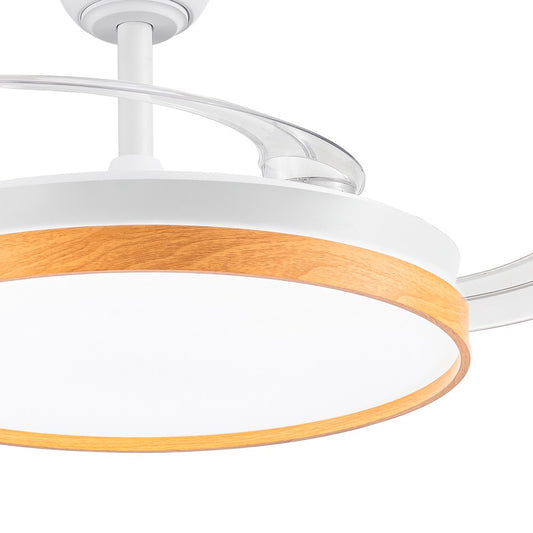 Paneco fabricado en Hierro y ABS color Blanco y Madera