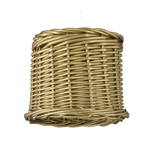 Pantalla Mimbre Dorada AJP Alemar XP074-17-C - Medidas. Luzguru.com