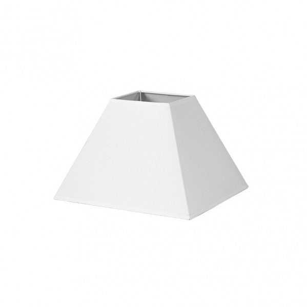 Pantalla Piramidal Mezzo 35 cm Blanco Tejido Popelín Fabrilamp - vista principal | Fabrilamp / Abrila