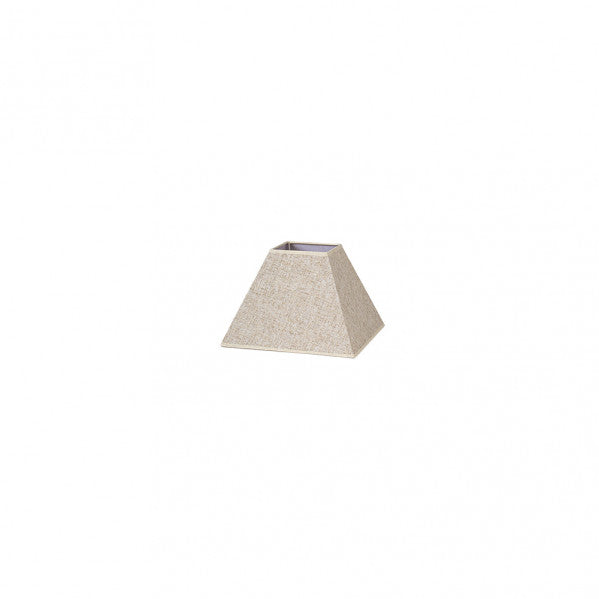 Pantalla Piramidal Tenorio E27 Lino Beis 15 cm Fabrilamp - vista principal | Fabrilamp / Abrila