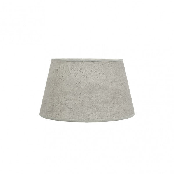Pantalla Cónica Salma 30 cm Cemento Gris E27 Fabrilamp - vista principal | Fabrilamp / Abrila