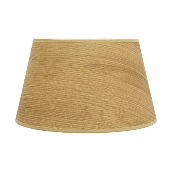 Pantalla Cónica Salma 45 cm Madera Clara Textil E27 Fabrilamp - vista principal | Fabrilamp / Abrila