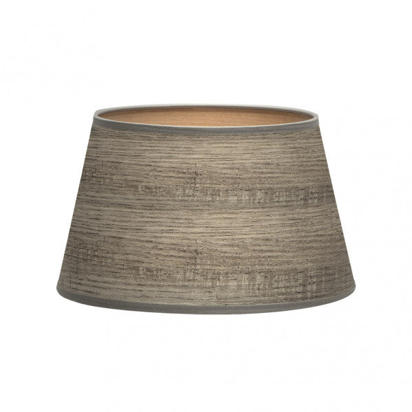 Pantalla Cónica Abierta Salma 40 cm Textil Madera Gris Fabrilamp - vista principal | Fabrilamp / Abrila