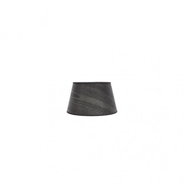 Pantalla Cónica Abierta Salma E27 Madera Negra 15 cm Fabrilamp - vista principal | Fabrilamp / Abrila