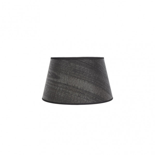 Pantalla Cónica Salma E27 Madera Negra 25 cm Fabrilamp - vista principal | Fabrilamp / Abrila